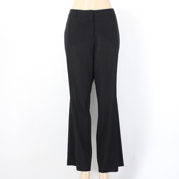 Akris Punto Pant Sz 10 x 30 Black Pockets Sheer 100% Wool Pant - Picture 2 of 16
